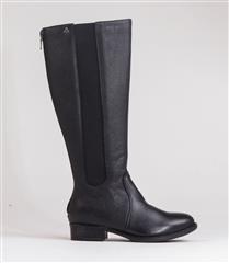 FROGGIE BLACK LEATHER KNEE HIGH BOOT