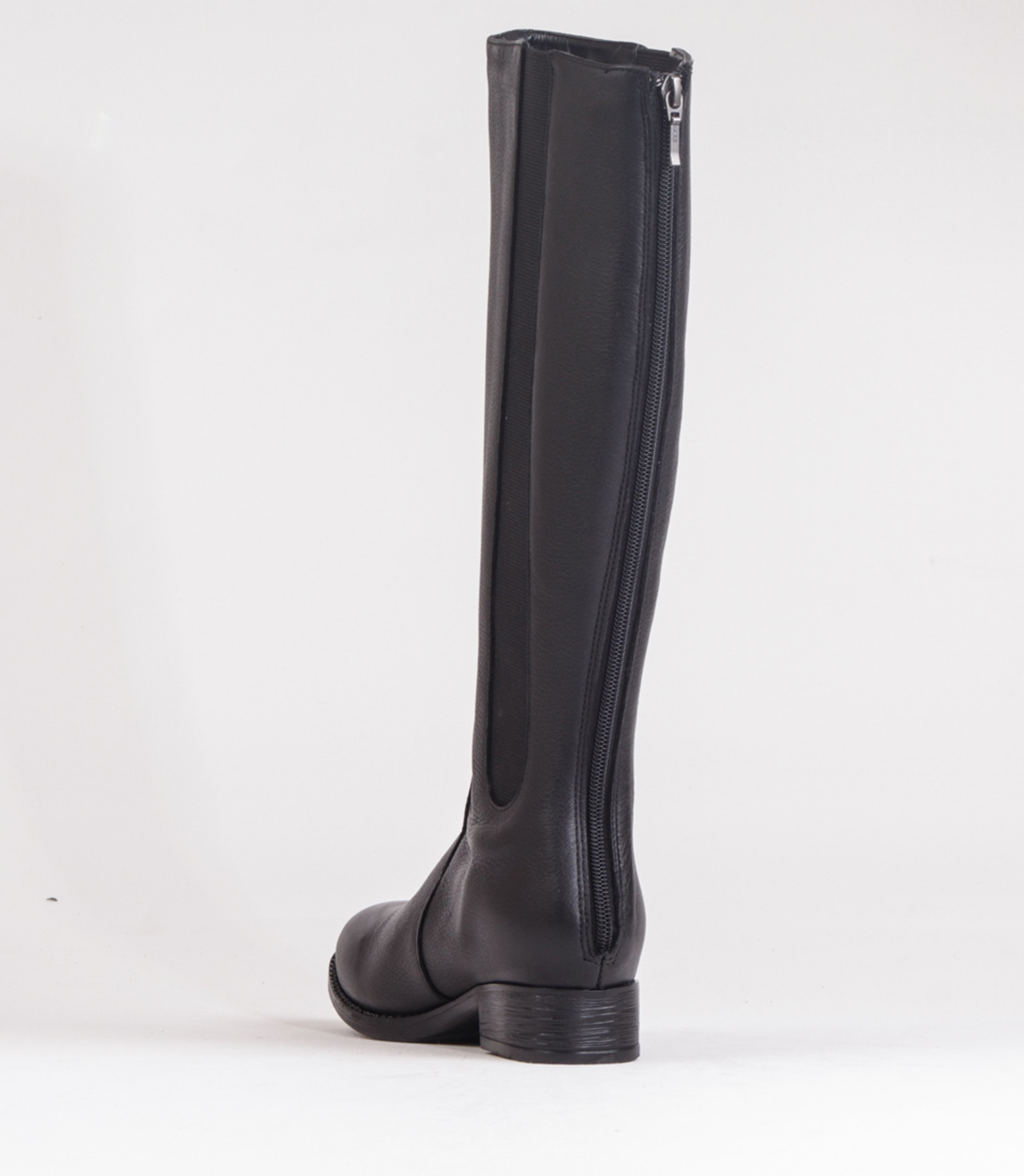 FROGGIE BLACK LEATHER KNEE HIGH BOOT | Rosella - Style inspired by elegance