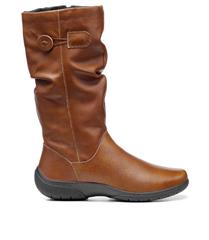 HOTTER RICH TAN LEATHER DERRYMORE BOOTS