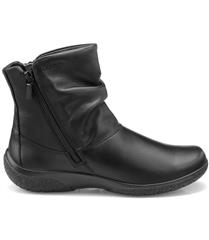HOTTER BLACK LEATHER WHISPER BOOTS