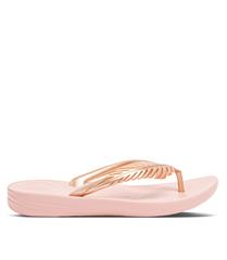 FIT FLOP ROSE GOLD IQUSHION FEATHER TOE POST