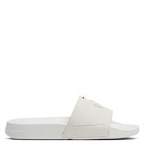 FIT FLOP WHITE IQUSHION SLIDES
