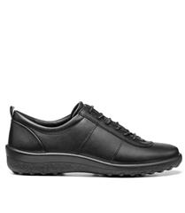 HOTTER BLACK LEATHER TANSY SHOE