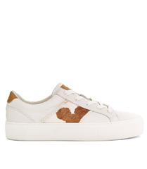 UGG COW PRINT DINALE LEATHER SNEAKER