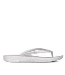 FIT FLOP SILVER IQUSHION ERGONOMIC FLIP-FLOP