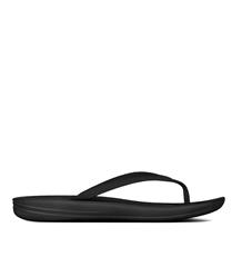 FIT FLOP BLACK IQUSHION ERGONOMIC FLIP-FLOP