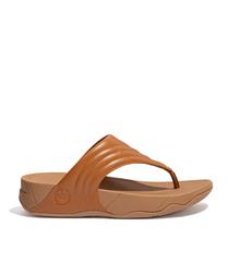 FITFLOP TAN WALKSTAR LEATHER SANDALS