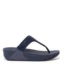 FITFLOP LULU MIDNIGHT NAVY CRYSTAL SANDALS 