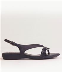 FROGGIE BLACK MULTI TRIPLE SHOE STRING SANDAL - 12109