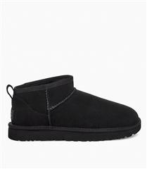 UGG CLASSIC ULTRA MINI BLACK SUEDE BOOT