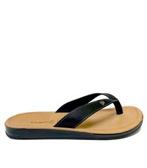 ANGEL SOFT ALEX BLACK LEATHER SANDAL 