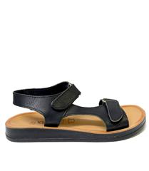 ANGEL SOFT JANE BLACK LEATHER SANDAL
