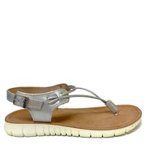 ANGEL SOFT MICHELLE SILVER LEATHER SANDAL