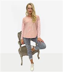 MADE IN ITALY PINK LONG SLEEVE TOP