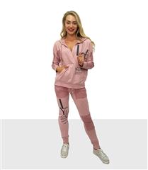MADE IN ITALY PINK LAYER HOODIE 