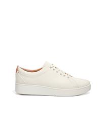 FIT FLOP CREAM RALLY CANVAS SNEAKERS