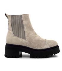 USAFLEX TAUPE CHELSEA CHUNKY BOOTS