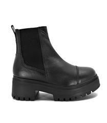 USAFLEX BLACK CHELSEA CHUNKY BOOTS