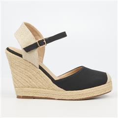 MISS BLACK BLACK HOOKED1 WEDGE HEEL