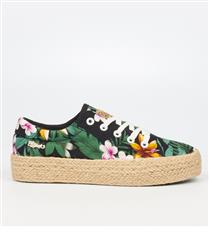 MISS BLACK BLACK FLORAL QUEBEC5 SNEAKERS