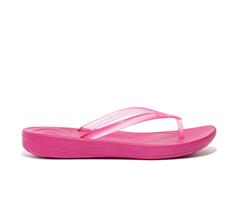 FIT FLOP FUCHIA IQ TRANSPARENT SANDALS