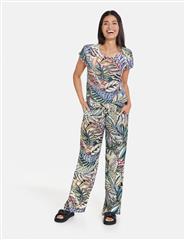 GERRY WEBER GREEN LEAF PRINTED TROUSERS 