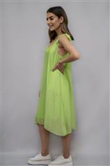 MADE IN ITALY MINT SHORT SILK DRESS