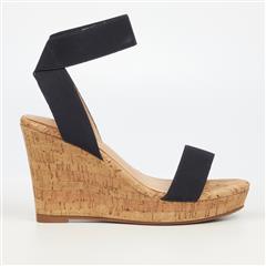 BUTTERFLY FEET BLACK DEBRA1 WEDGES