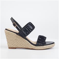 BUTTERFLY FEET BLACK DRAYCO7 WEDGES