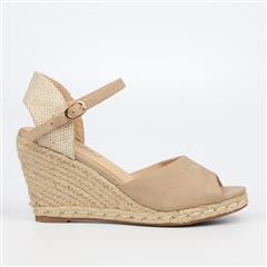 MISS BLACK NUDE JOJO2 WEDGES