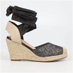 MISS BLACK BLACK JOJO4 WEDGES