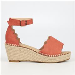 MISS BLACK ORANGE JAYDA1 WEDGES