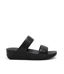 FIT FLOP ALL BLACK LULU LEATHER SLIDE