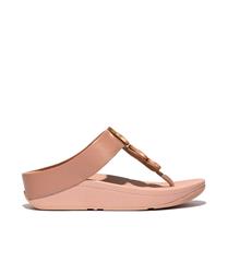 FIT FLOP BEIGE HALO METALLIC TRIM  SANDAL