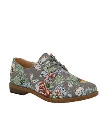 SOFT STYLE GREY FLORAL TYLER LACE-UP SHOE 