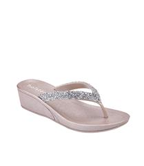 HOLSTER CHAMPAGNE ALORA WEDGE SANDALS