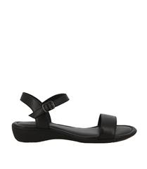 HUSH PUPPIES BLACK LOLA LEATHER SANDALS