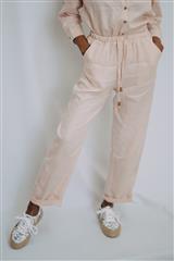JOLIE GRACE PINK RELAXED LINEN PANTS