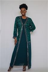 KAAN GREEN INDIANO FORMAL DRESS 