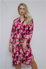 JOLIE PINK MULTI-COLOURED PRINTED MAUREEN DRESS