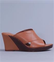 FROGGIE TAN SLIP ON WEDGES - 12287 