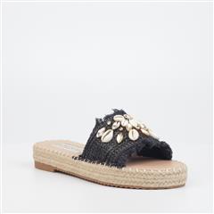 VIA BEACH BLACK CASSIA1 SANDAL