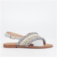 VIA BEACH GREY ATHENA1 SANDAL 