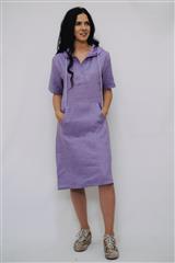 JOLIE PURPLE HOODED DRESS