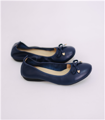 JOLIE NAVY BOW TIE PUMP