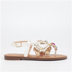 VIA BEACH WHITE ATHENA2 SANDALS