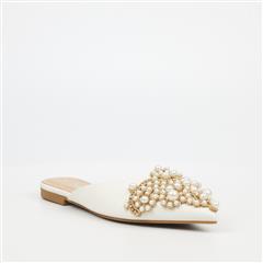 MISS BLACK WHITE CLAM1 SANDAL
