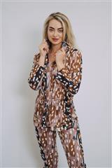 JOLIE BROWN MULTI-COLOURED AMBER MESH JACKET