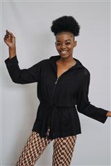 JOLIE BLACK AMBER MESH JACKET