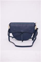 ITALIAN LEATHER NAVY SLINGBAG